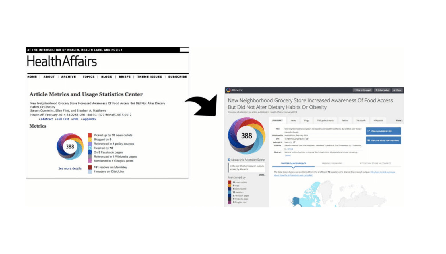 Interpreting altmetrics